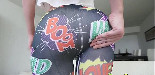  Big booty teen has anal